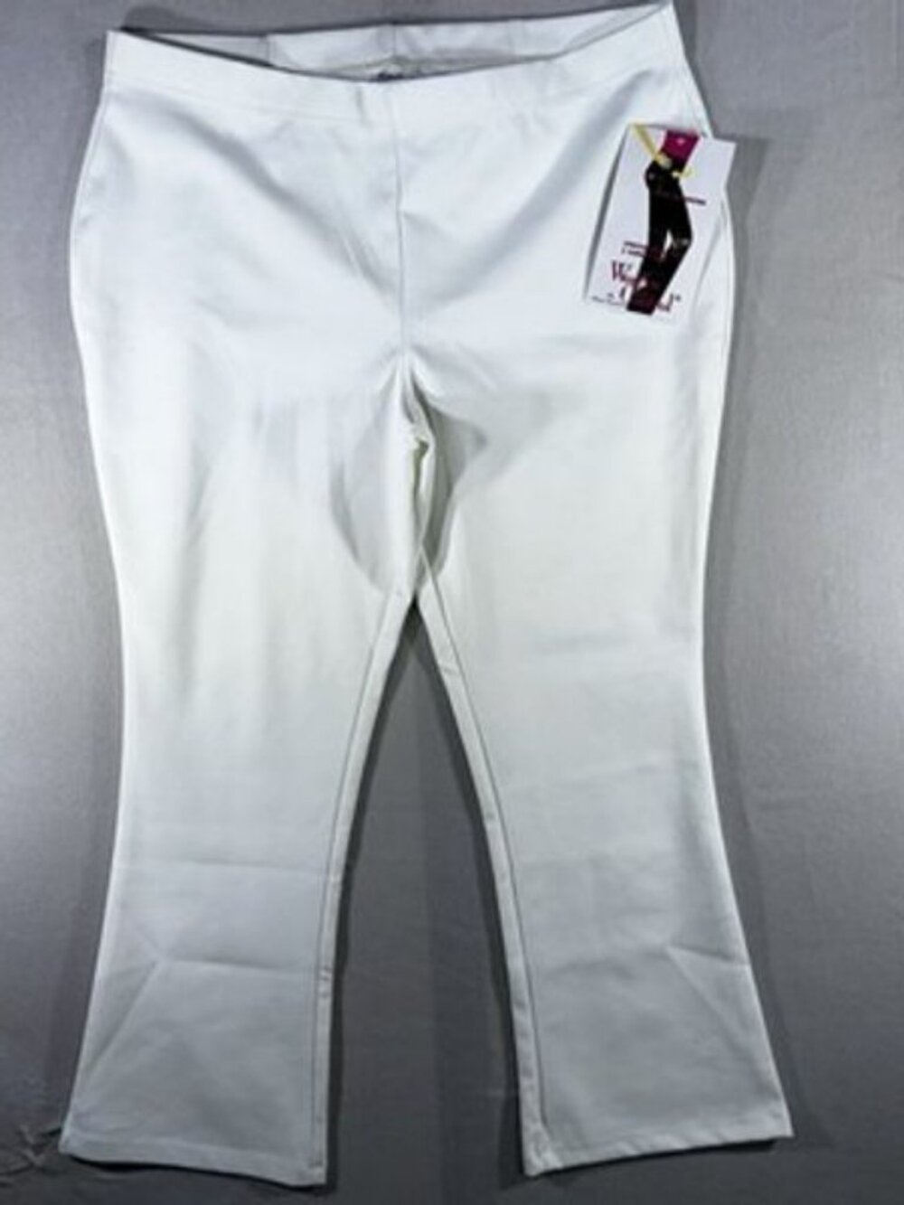 Women with Control by Renee Greenstein Sleeker Pants Women's White Stretch 1XP